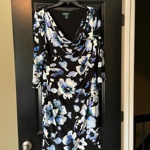 Ralph Lauren floral ruched dress